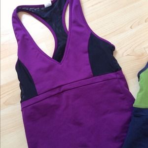 Purple workout top