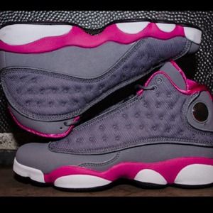 Jordan's 13 pink and gray