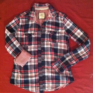 Red, White, & Blue Flannel Shirt!