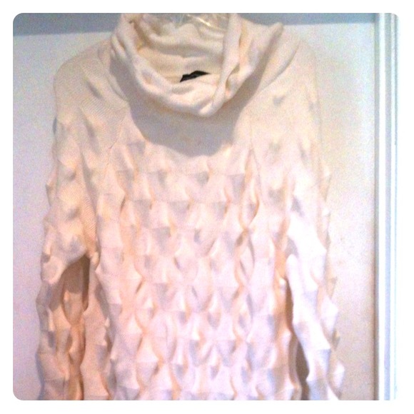 Sold!!Emporia Armani ivory sweater dress / tunic.