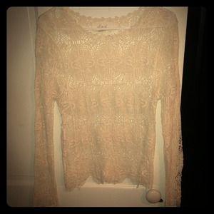 Long sleeve lace shirt