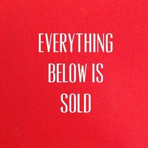 Everything below this has been sold