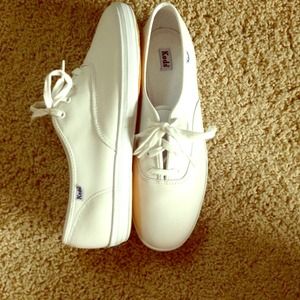 White leather Keds