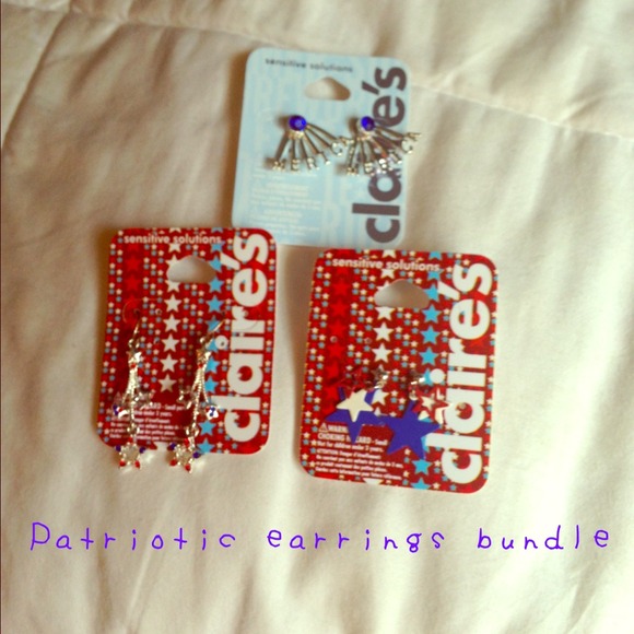 NWT patriotic earrings bundle - Picture 1 of 4