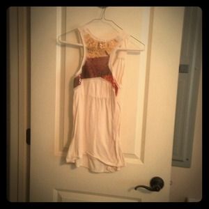 Womens cute top with sequence back