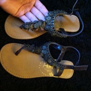 Brown sandals from journeys!