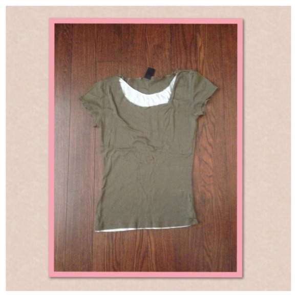 Army Green and Cream Short Sleeve - Picture 1 of 2