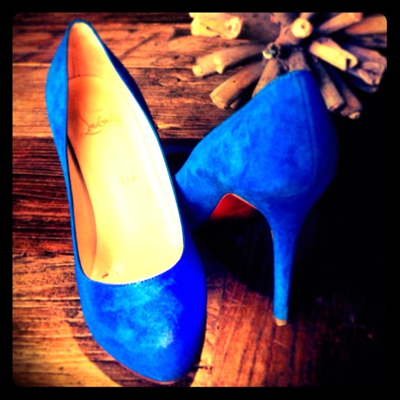 Christian Louboutin New Declic 120mm royal blue 36