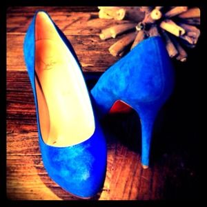 Christian Louboutin New Declic 120mm royal blue 36