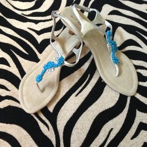 Small heels with silver detail & sea horse front!