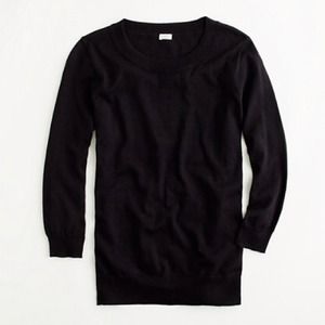 ⬇JCREW black cotton blend sweater