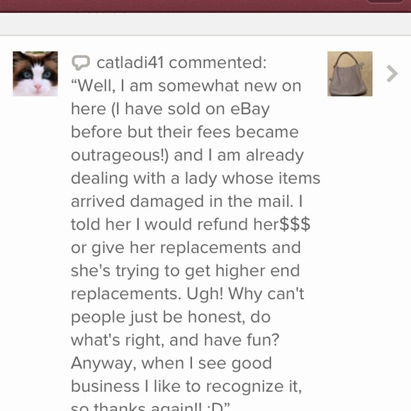 THIS IS THE KIND OF FEED BACK I LIKE