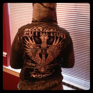 Affliction zip-up hoodie