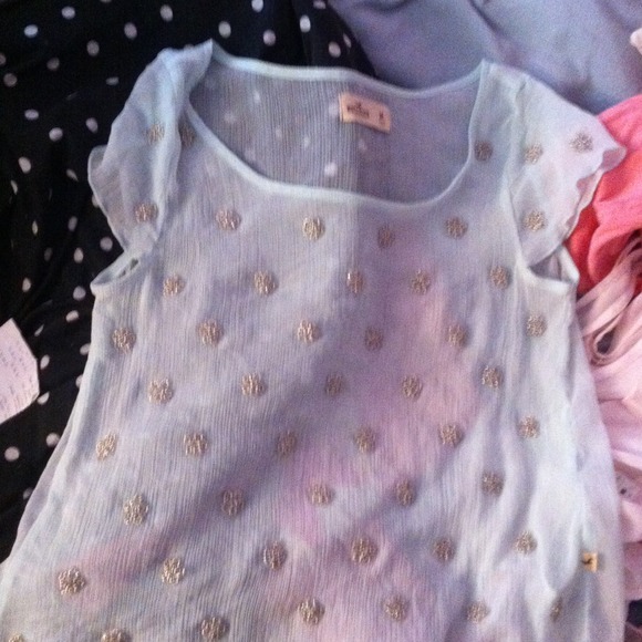 Mint bedazzled top