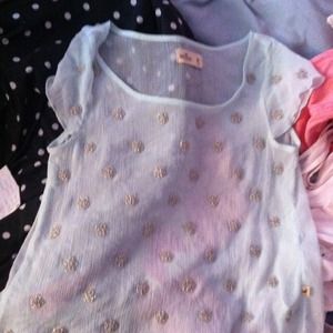 Mint bedazzled top