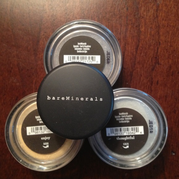 Set of 4 Bare Minerals shadows: 3 full sz, 1 mini