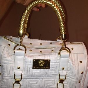 Inspired Versace gold and white like new