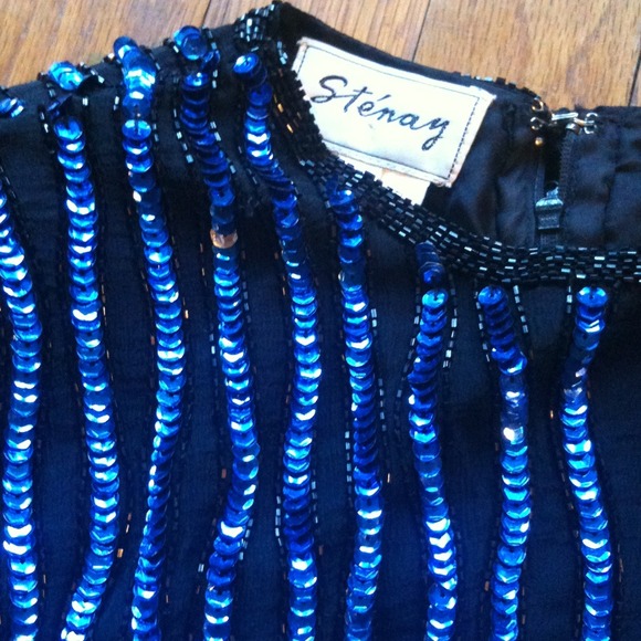 🌀VINTAGE🌀 stunning sequin beaded top unique - Picture 3 of 4