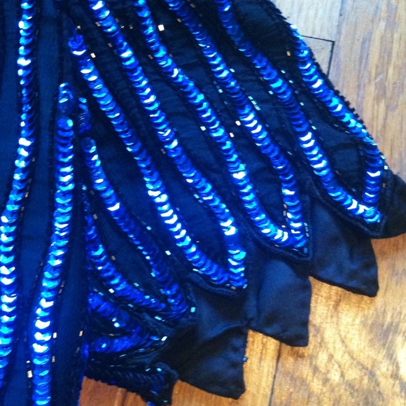 🌀VINTAGE🌀 stunning sequin beaded top unique - Picture 4 of 4