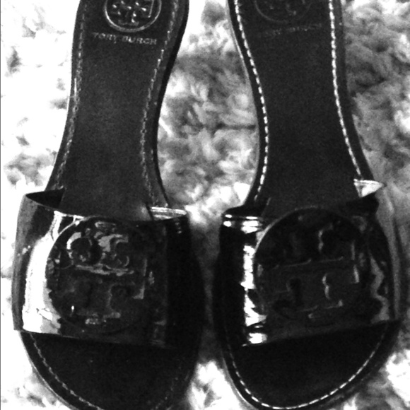 Patent leather Tori Burch Mule sandals