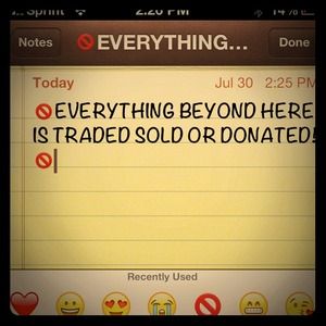 Sold traded or donated