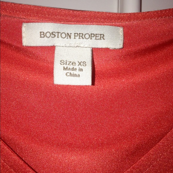 *REDUCED*Coral Boston Proper fringe poncho top - Picture 4 of 4