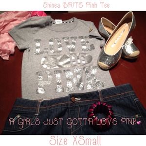 💗🎀SHINES BRITE TEE BY PINK🎀💗