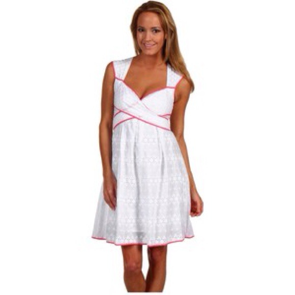 White eyelet Jessica Simpson dress