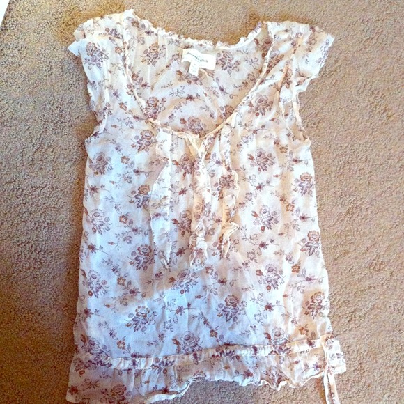 Abercrombie & Fitch floral sleeveless top