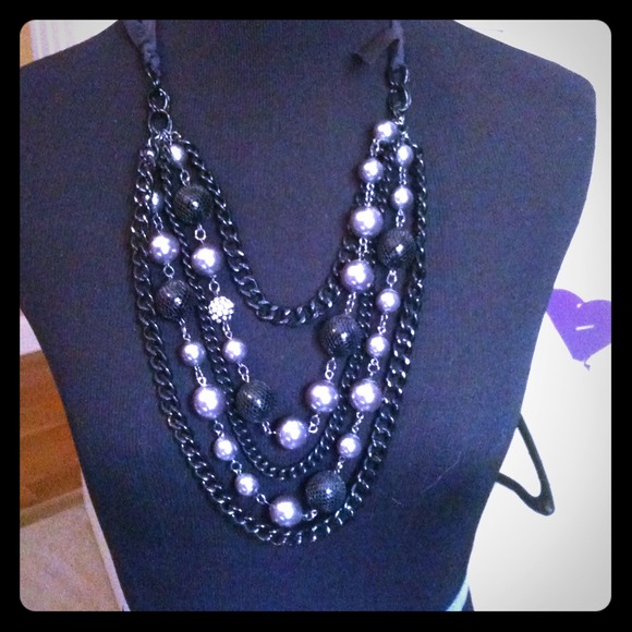 SOLD in Bundle Multilayer chain and bead necklace