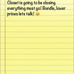 Everything must go!!!!