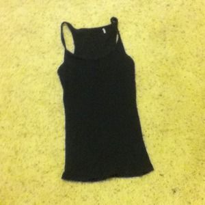 Plain black tank