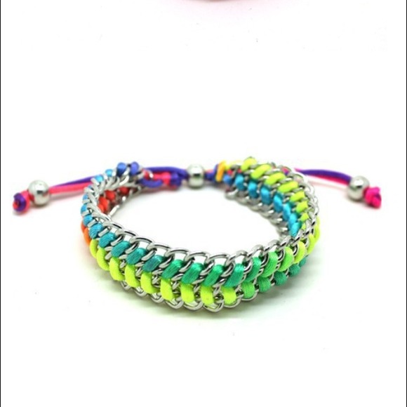 Accessories - NEON BRAIDED CHAIN BRACELET BUNDLE
