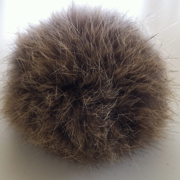 Genuine fur Pom Pom Ponytail adornment