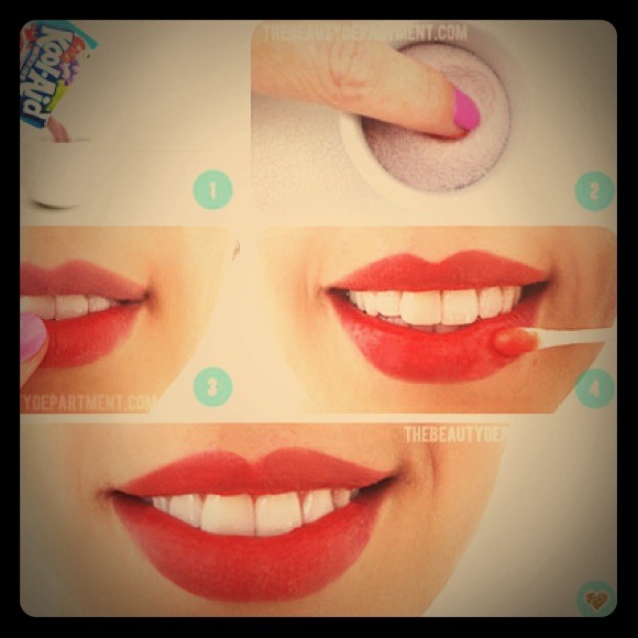 Beauty hack-01 ♥♥♥Koop aid lip stain !!