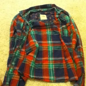 Plaid long sleeve shirt