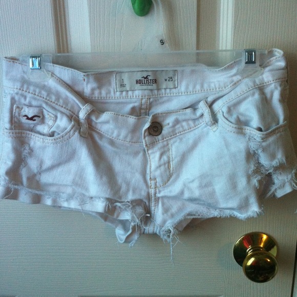 Hollister Denim - White mini shorts