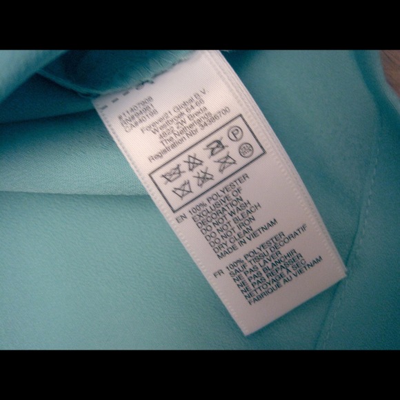 ❎SOLD❎ Blue dress w front zipper - Picture 4 of 4