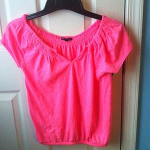 Hot pink top!