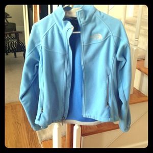 North Face blue windwall jacket