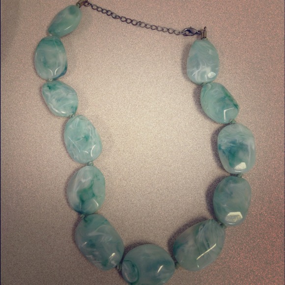 ***SOLD**** Large stone statement necklace