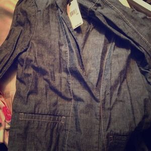 Cute dark grey denim jacket, PURE DKNY brand