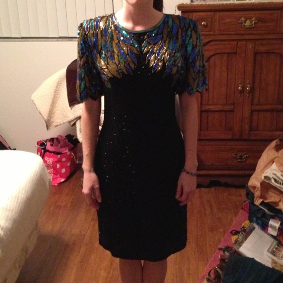 Vintage cocktail dress - Picture 3 of 4