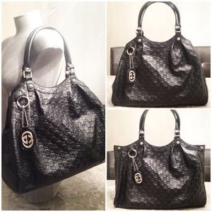 Black Guccissima Inspired Sukey Tote - NWOT