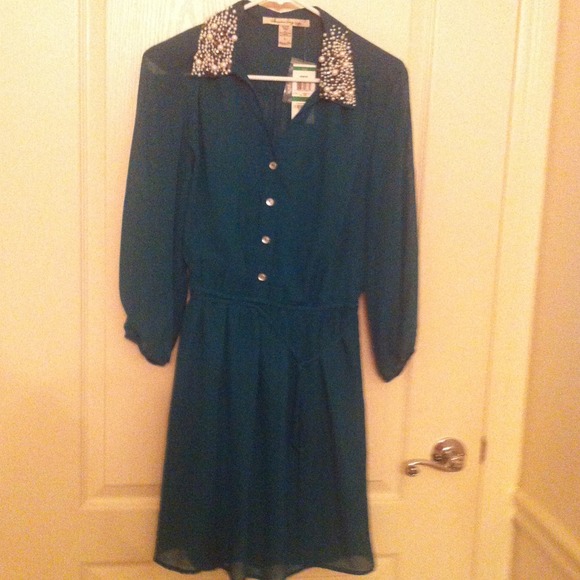 American rag teal dress
