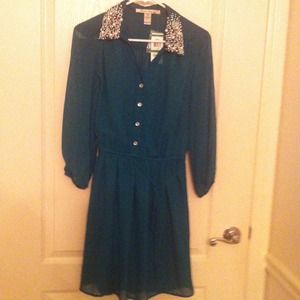 American rag teal dress