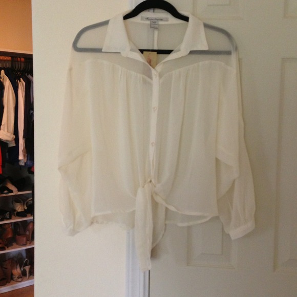american rag sheer top