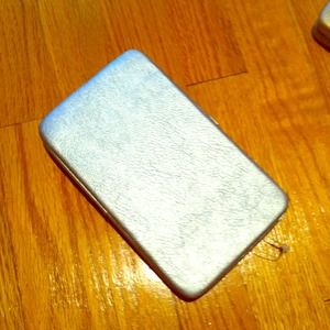 Beautiful silver wallet new with tags!