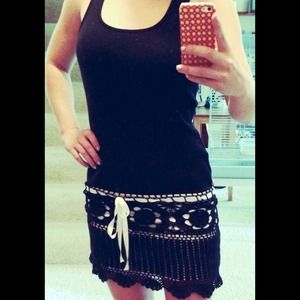 VICTORIA'S SECRET casual black/white dress