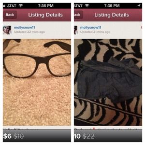 Hello Kitty glasses & denim shorts bundle